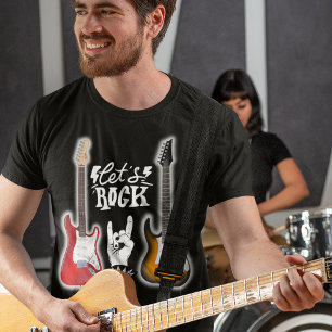 Lass uns Rock! Elektrischer Gitarrenrock Heavy Met T-Shirt