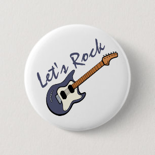 Lass uns Rock Guitar Button