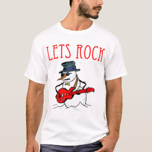 Lass uns Rock Snowman T-Shirt