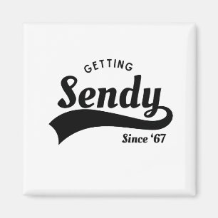 Lass uns Sendy Mason 67 Meme Vintag bekommen Magnet