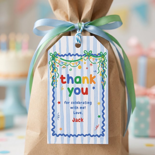 Lass uns Spaß haben Junge Geburtstag Geschenkanhänger (Von Creator hochgeladen)