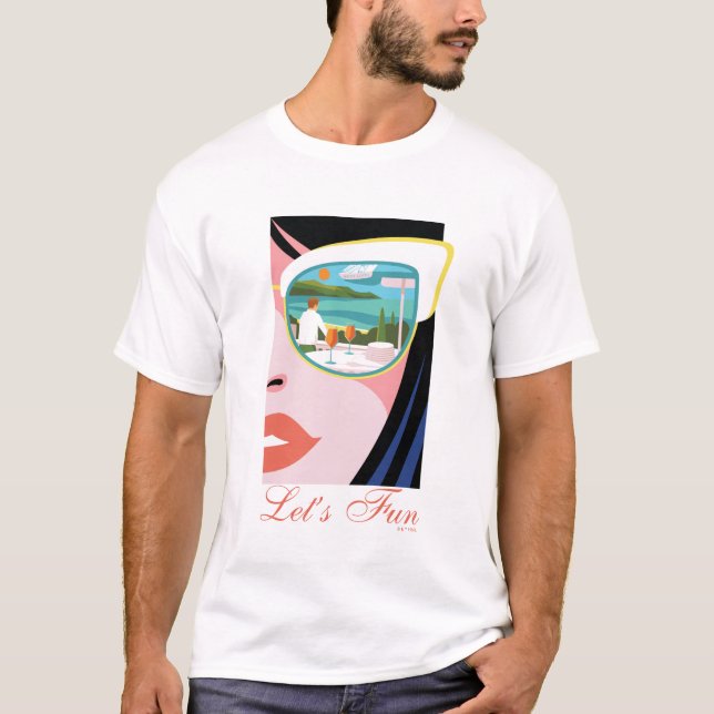 Lass uns Spaß machen - der weiße Lotus T-Shirt (Vorderseite)