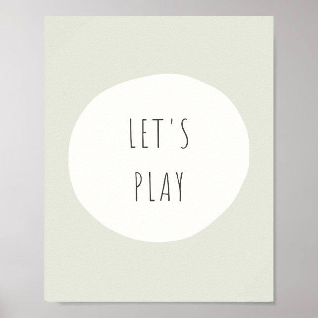 Lass uns spielen. Poster & Prints (Vorne)
