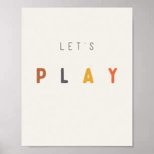 Lass uns spielen. Poster & Prints