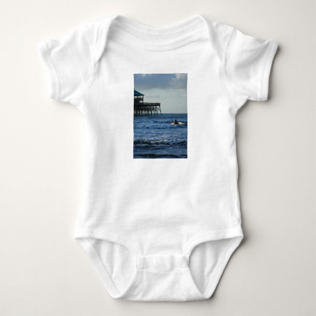 Lass uns surfen gehen baby strampler (Vorderseite)