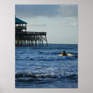 Lass uns surfen gehen poster