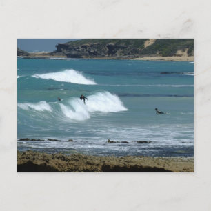 Lass uns surfen gehen! postkarte