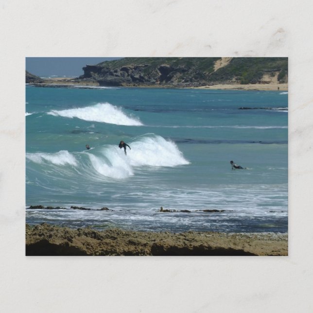 Lass uns surfen gehen! postkarte (Vorderseite)