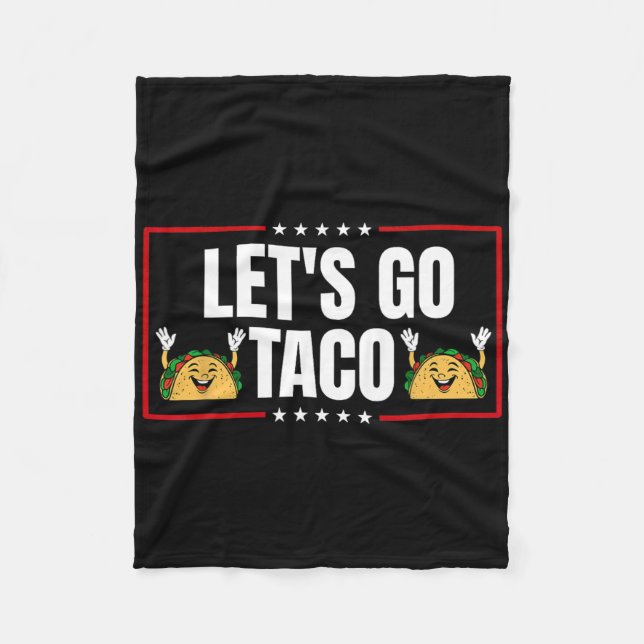 Lass uns Taco 19 gehen Fleecedecke (Vorderseite)