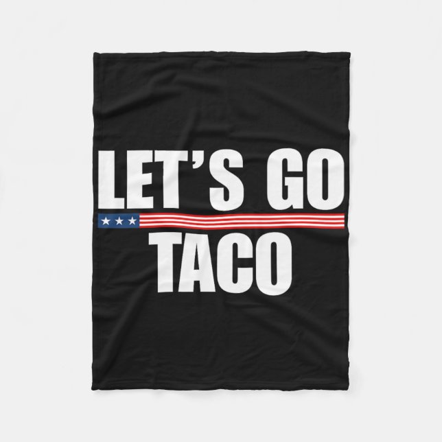 Lass uns Taco Funny immer Hühner ausgehen 2 Fleecedecke (Vorderseite)