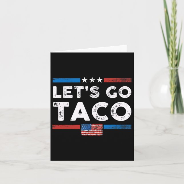 Lass uns Taco gehen - Vintag 1 Karte (Vorderseite)