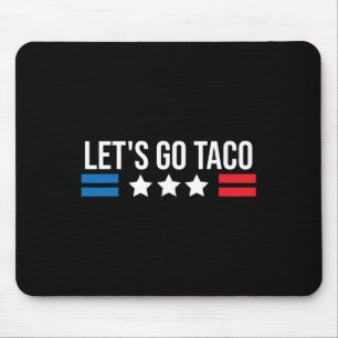 Lass uns Taco lustig USA US Vintage-Flagge 1  Mousepad