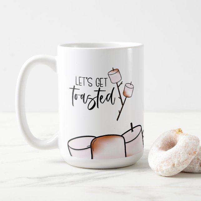 Lass uns Toasted machen Kaffeetasse (Mit Donut)