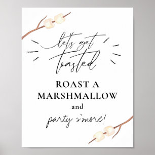 Lass uns Toasted S'more Marshmallow holen Poster