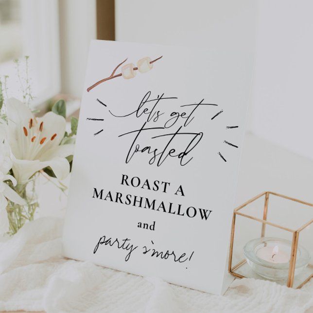 Lass uns Toasted S'more Marshmallow holen Sockelschild (Von Creator hochgeladen)
