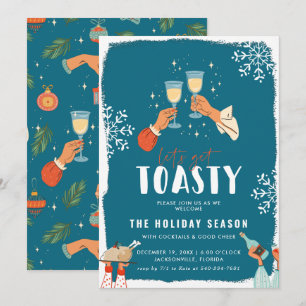 Lass uns Toasty holen   Einladung von Feiertagen