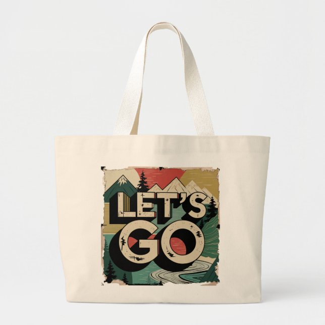 Lass uns Vintage Classic Tote Tasche - Retro (Vorne)