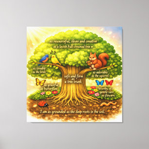 Lass uns Wände erschaffen, die deine Seele umarmen Leinwanddruck