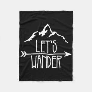 Lass uns Wandern Wanderteam Camping Matching Group Fleecedecke