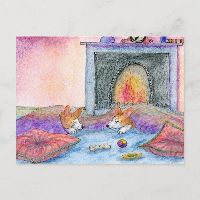 Lass uns wissen, wann der Frühling auftaucht Postkarte (Vorderseite)