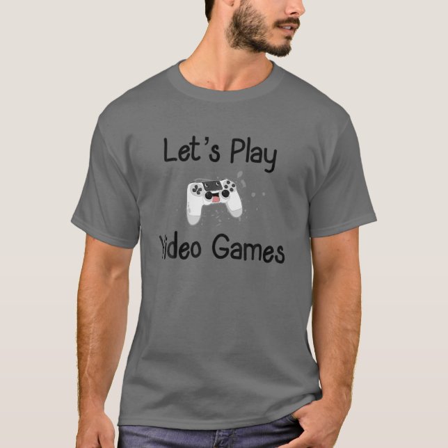 Lass-Videospiele T-Shirt (Vorderseite)
