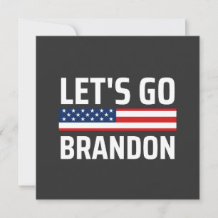lass zu Brandon chant joe biden, lustige lass gehe Einladung