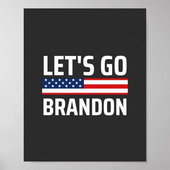 lass zu Brandon chant joe biden, lustige lass gehe Poster (Vorne)