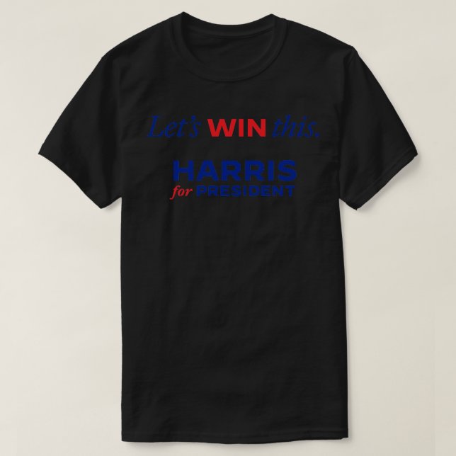 Lasse 2024 in Kamala gewinnen T-Shirt (Design vorne)