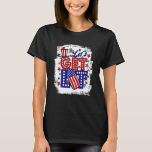 Lasse am 4. Juli Vierte Feuerwerk des Patriotische T-Shirt