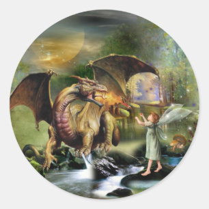 Lasse be Friends Runder Aufkleber