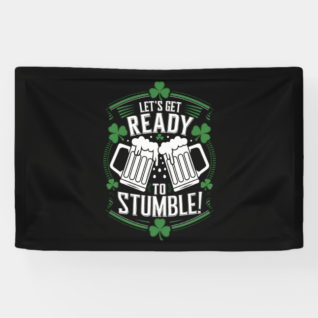 Lasse bereit, den Funny St Patrick's Day zu stoppe Banner (Horizontal)