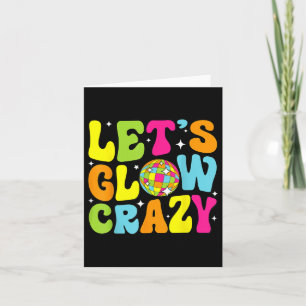 Lasse Crazy Retro Geburtstagsparty Glows 80er 90s  Karte
