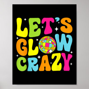 Lasse Crazy Retro Geburtstagsparty Glows 80er 90s Poster