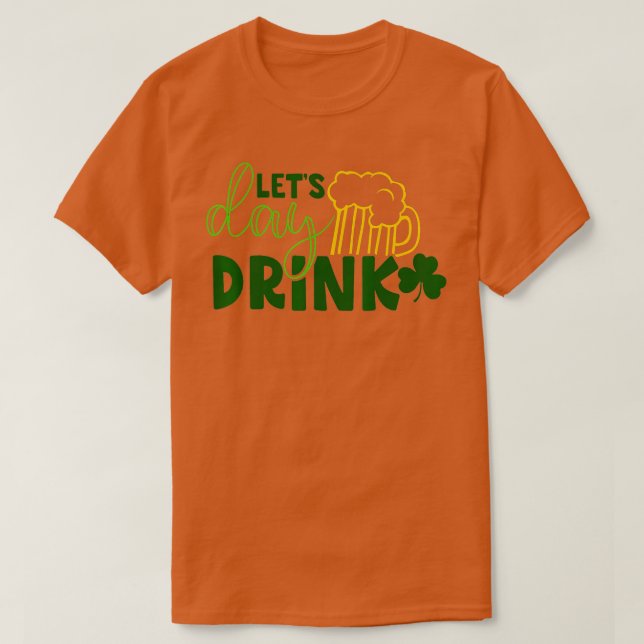 Lasse Day Drink Green Beer for St T-Shirt (Design vorne)
