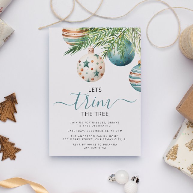 Lasse den Baum | Weihnachts-Party Einladung (Von Creator hochgeladen)