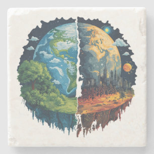 Lasse den Planeten nicht zu töten Steinuntersetzer