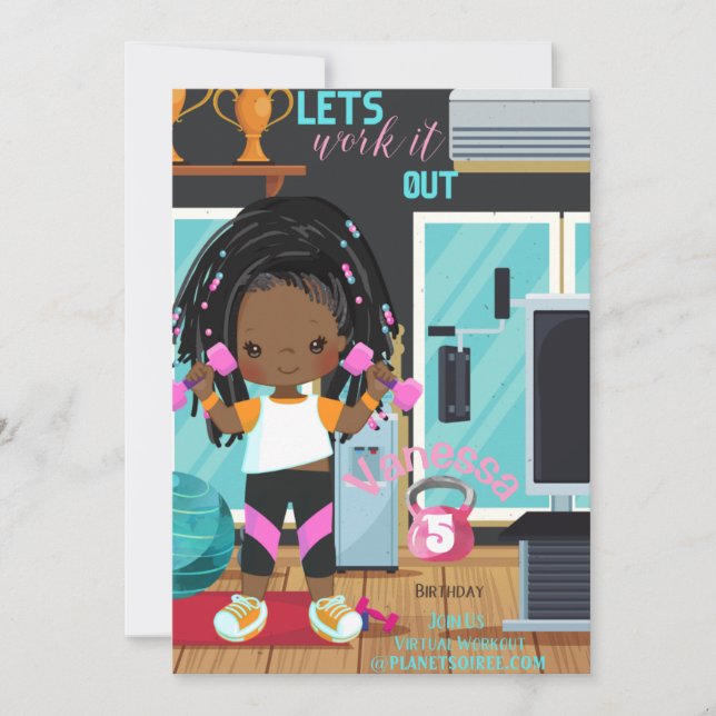 Lasse die Geburtstagseinladung durcharbeiten (Vorderseite)