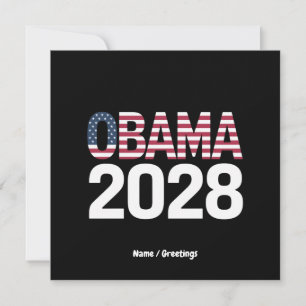 Lasse, dies zu beheben, Obama für Präsident 2028 Einladung