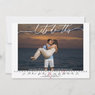 Lasse diesen Save the Date Foto-Kalender