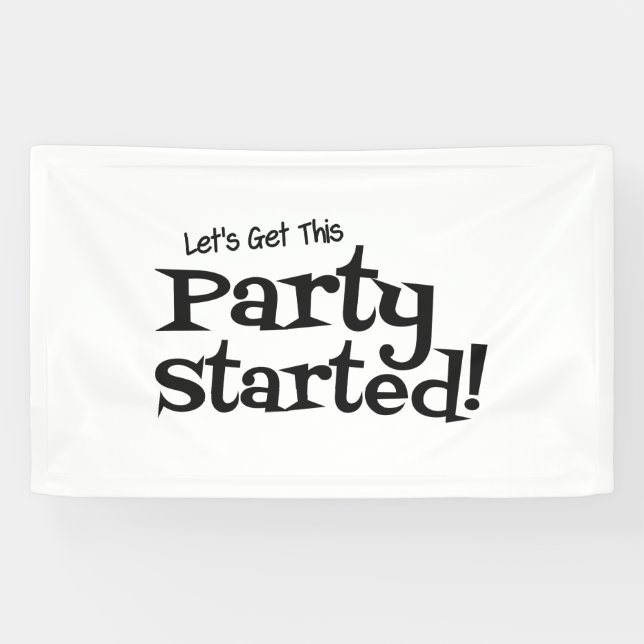 Lasse, dieses Party zu starten Banner (Horizontal)