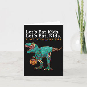 Lasse Eat Kids Dinosaur Zombie Trick Leckerei Dino Karte