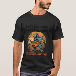 Lasse Eat Kids Dinosaur Zombie Trick Leckerei Dino T-Shirt