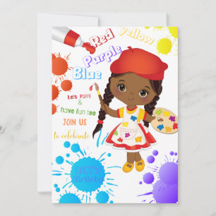 Lasse eine farbige andere Geburtstagseinladung (Gi