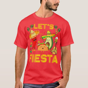 Lasse Fiesta Avocado und Tacos Cinco de Mayo Meica T-Shirt
