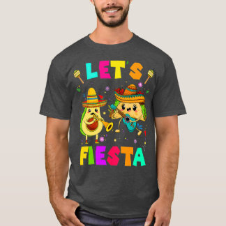 Lasse Fiesta Avocado und Tacos Cinco de Mayo T-Shirt