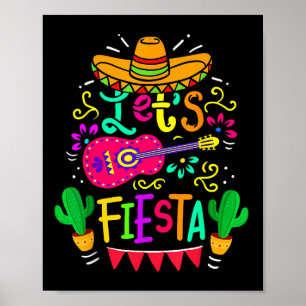 Lasse Fiesta Cinco De Mayo Mexican Party Guitar Lo Poster