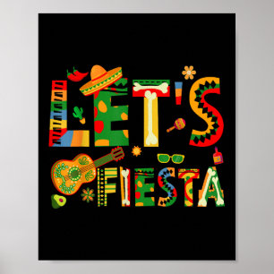Lasse Fiesta Cinco De Mayo Mexican Party Guitar Poster