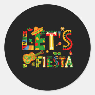 Lasse Fiesta Mexican Family Fiesta Squad Cinco De Runder Aufkleber