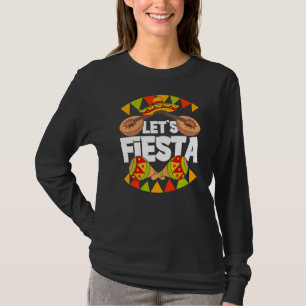 Lasse Fiesta Mexican Party Maracas Sombrero Cinco T-Shirt
