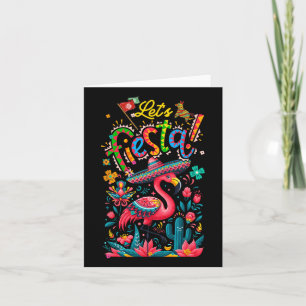 Lasse Fiesta Mexican Pink Flamingo Cinco De Mayo A Karte
